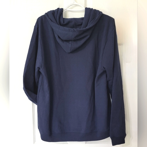 Hill House Super Cozy Teddy Zip Up Hoodie All Gender Sweatshirt Jacket Navy Blue - Picture 2 of 3